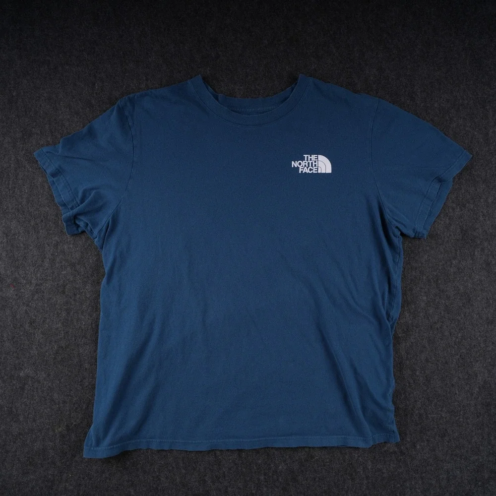 The North Face Graphic T-Shirt Mens XXL Blue Good Never Stop Exploring Tee